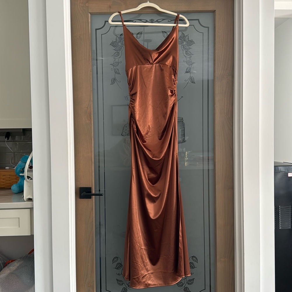 Brown maxi dress